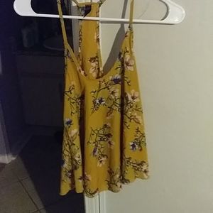 Yellow floral top